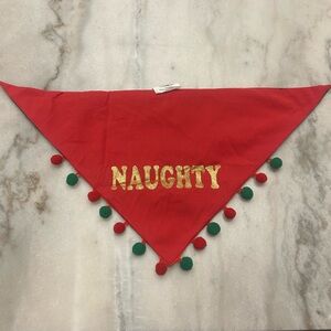 Reversible Naughty/Nice Dog Bandana